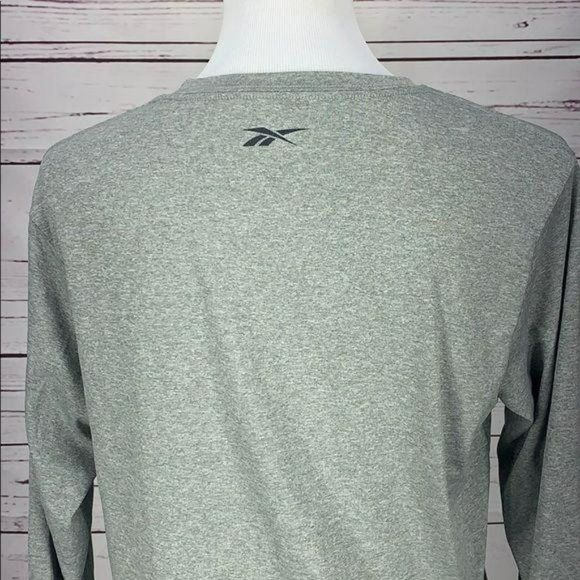 Reebok Heather Grey‎ Athletic Small Long Sleeve shirt - Picture 4 of 8